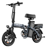 Electric Bike URLIFE F1L  - 250W Motor 48V 7.5Ah Battery 14 Inch Tires Disc Brakes-Gray